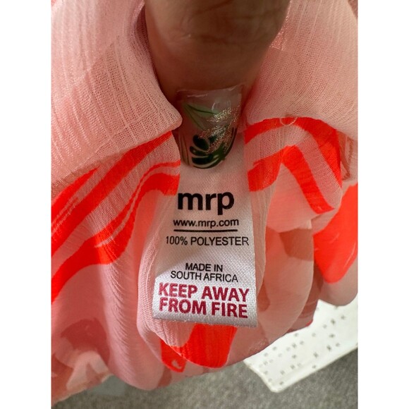 MRP Mr Price Embellished Trim Sheer Tribal Print Kaftan Swim Cover Up One Size - Picture 6 of 7